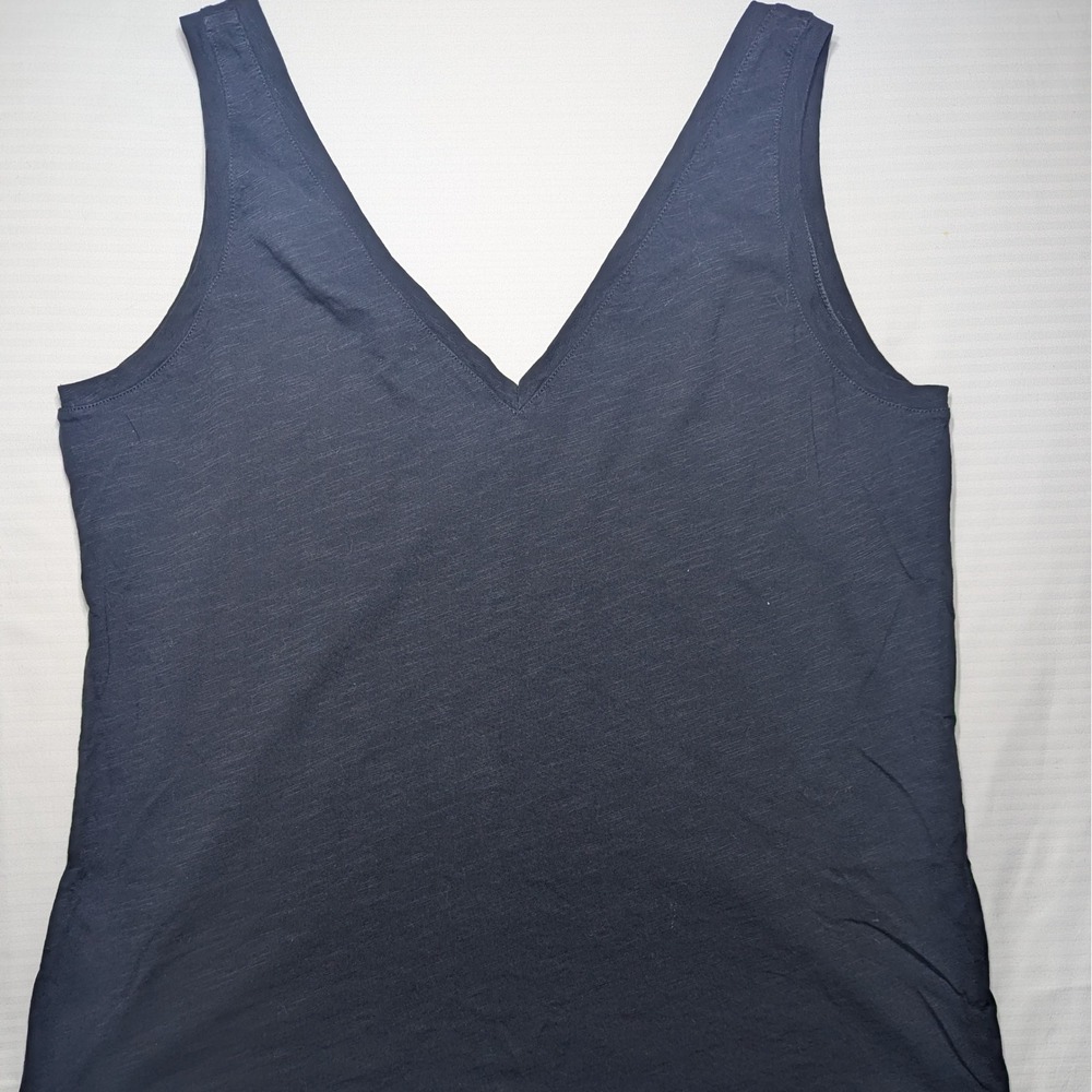 Boden Black V Neck Tank Top Sleeveless Cotton Minimalist Capsule - Picture 3 of 7